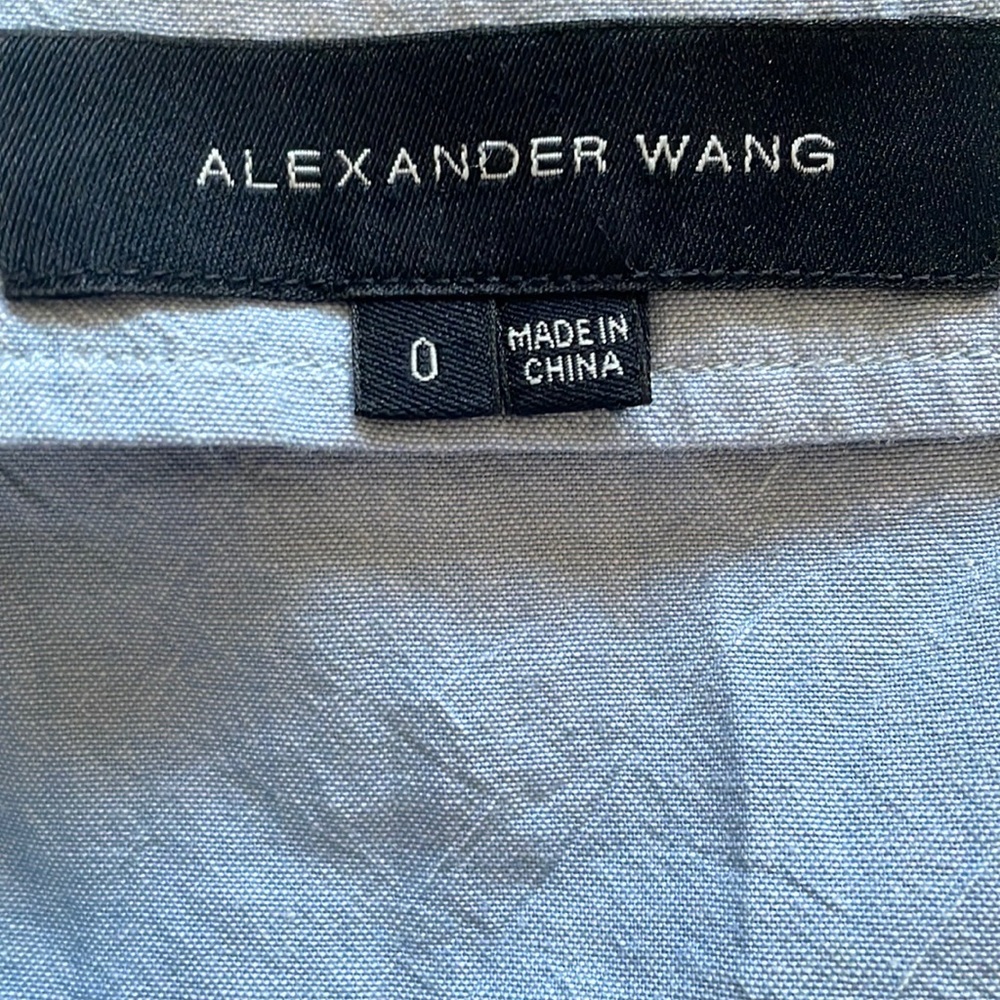 Alexander Wang light blue cotton sleeveless top, size US 0 - Picture 2 of 8